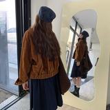 出货中25秋新款麂皮绒夹克外套225-960-P155（控218），女装短外套，浙宝225