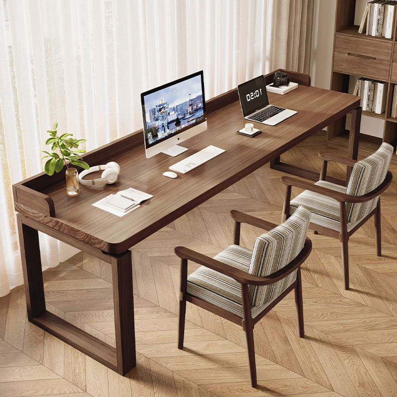 美欧龙简约现代实木书桌电脑桌
