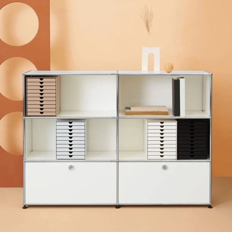 不锈钢模块组合储物电视柜中古