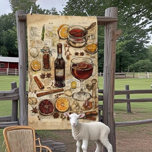 ins南法风自然复古田园农场风氛围感咖啡厅餐厅拍照背景挂布挂毯