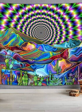 ins挂布简约现代背景布客厅卧室床床头紫色系高级感房间布置墙布