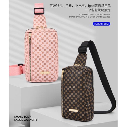 胸包女2024单肩包男士感新款多功能休闲时尚防水男款斜挎包