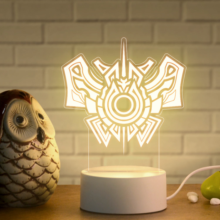 游戏周边英雄联盟IG战队LOL段位最强王者网吧创意摆件气氛灯礼物
