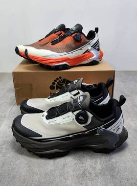 Traceable大脚丫旋转双纽扣男女全地形防滑户外登山徒步越野跑鞋