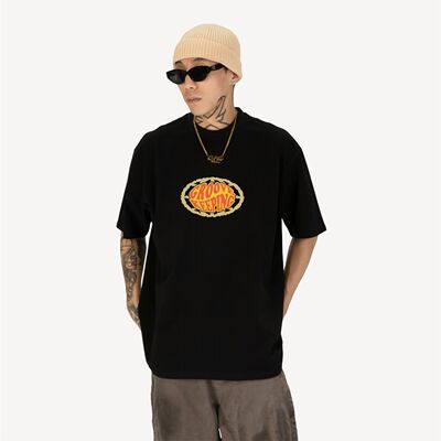 KeepingGear新款“KeepingGroove”潮牌嘻哈短袖黑白街舞小领口