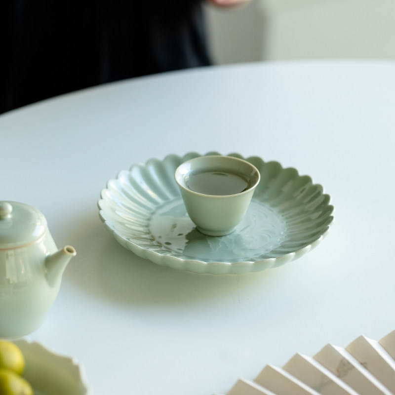 宋青丨菊韵养壶垫干泡台壶承茶垫茶壶垫茶杯垫托茶具配件用品茶承