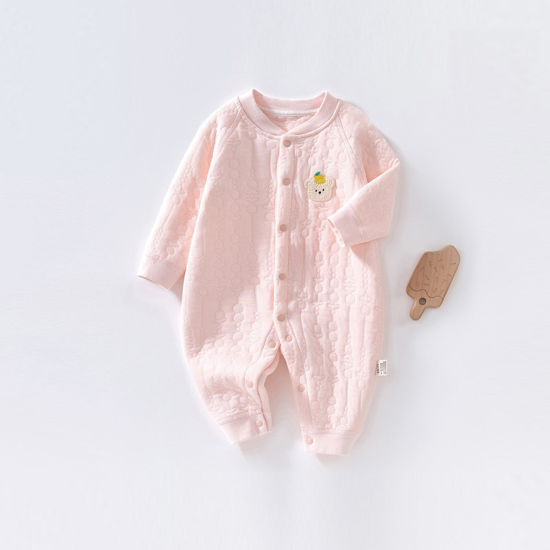 【三折专柜】品牌折扣店宝宝秋冬季爬服宝宝加厚连体衣夹棉保暖