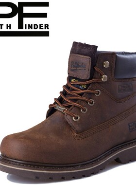 春夏PF男靴短靴真皮马丁靴男短筒工装靴男户外靴大黄靴高帮鞋5612