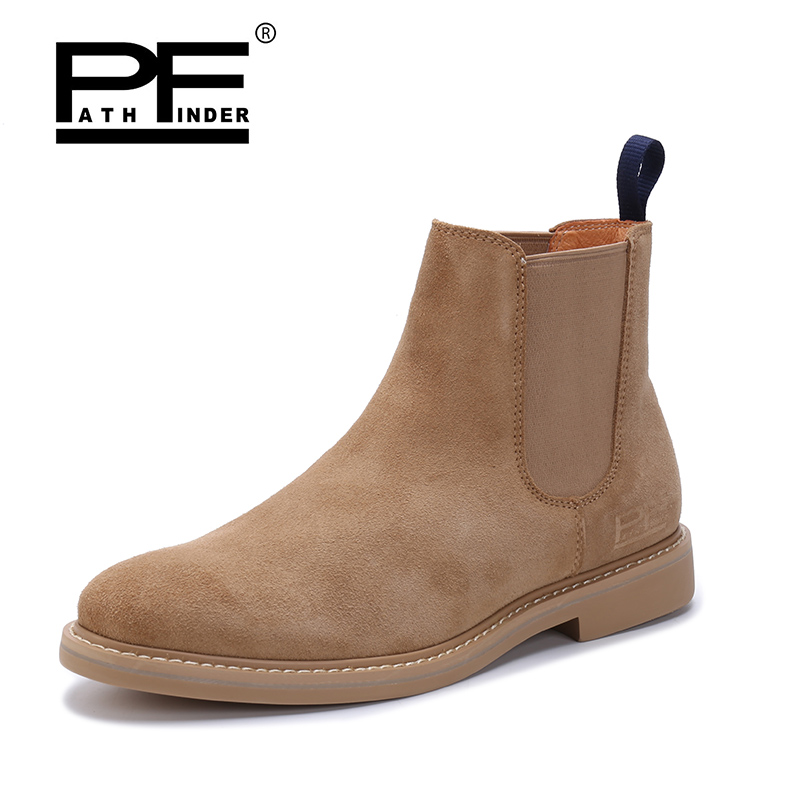 春季英伦风套筒高帮鞋切尔西靴