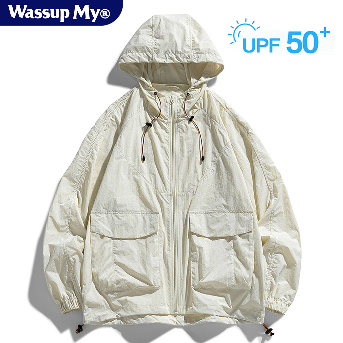 Wassup My防晒衣外套男女夏季冰丝薄款防紫外线户外骑行防晒服潮