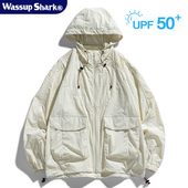冰丝薄款 Wassup Shark防晒衣外套男女夏季 防紫外线户外骑行防晒服