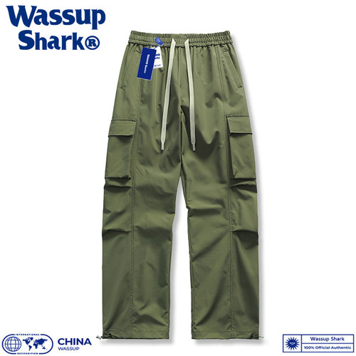 美式潮牌冰感速干直筒工装裤长裤