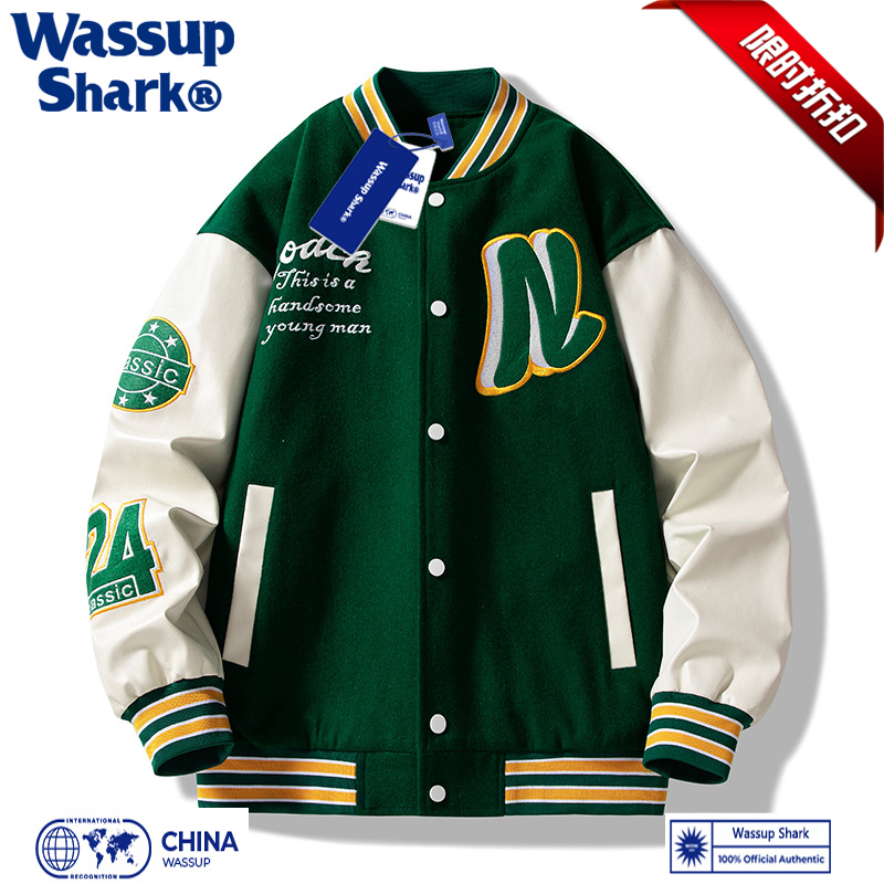 美式棒球领春秋冬季高街刺绣