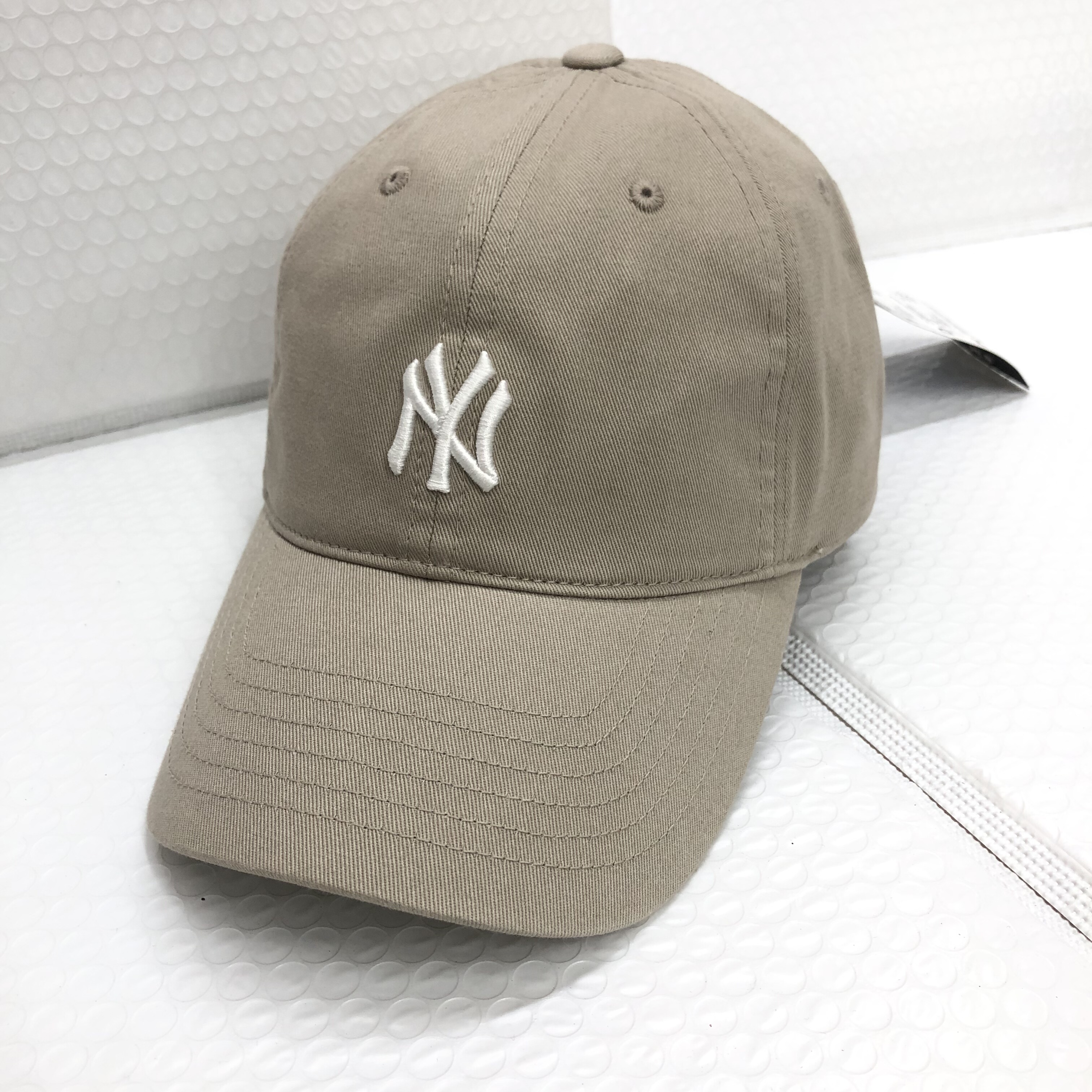 韩国代购正品 韩版MLB棒球帽子女防晒鸭舌帽NY小标字母遮阳帽CP77
