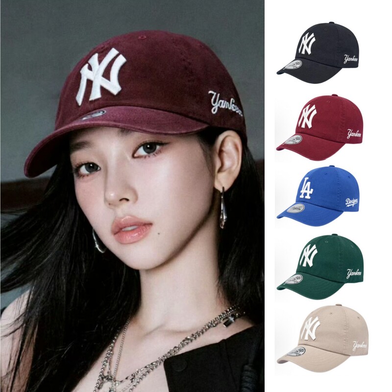 正品MLB帽子 约洋基队签名款 NY刺绣 棒球帽 男女同款鸭舌帽CPB24