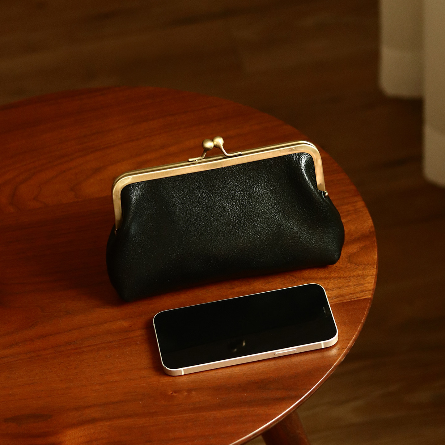 peshawar | 头层牛皮黑色钱包手工复古新中式真皮手拿包散步小包,箱包皮具/热销女包/男包,钱包,淘宝优惠券,粉丝福利购,淘宝优惠卷