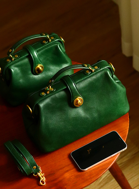 peshawar | 秋冬新款牛皮女包手工复古单肩包文艺森系斜挎包质感