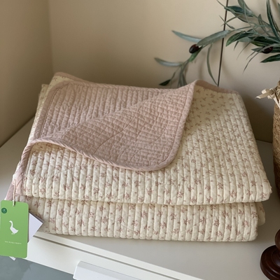 韩国大鹅双面全棉棉花床盖单件