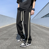 2024春夏新款薄款织带设计宽松休闲裤1003K72P55，男装休闲裤，星座1003