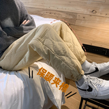 冬装潮流夹棉保暖宽松情侣雪地裤休闲裤潮1003K333P65，男装休闲裤，星座1003