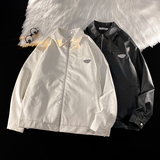 2024秋冬潮流基础款纯色百搭宽松翻领皮衣外套1003JK16P95，男装夹克，星座1003