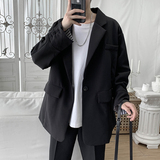 港风潮流韩版宽松纯色西服休闲西装1003W1910P80，男装西服，星座1003