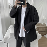 情侣学院风纯色宽松休闲西服1003W1910P80，男装西服，星座1003