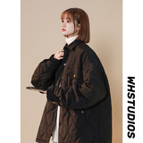 2024冬季新款潮流加厚情侣宽松翻领棉袄1003W608P105，男装棉衣，星座1003