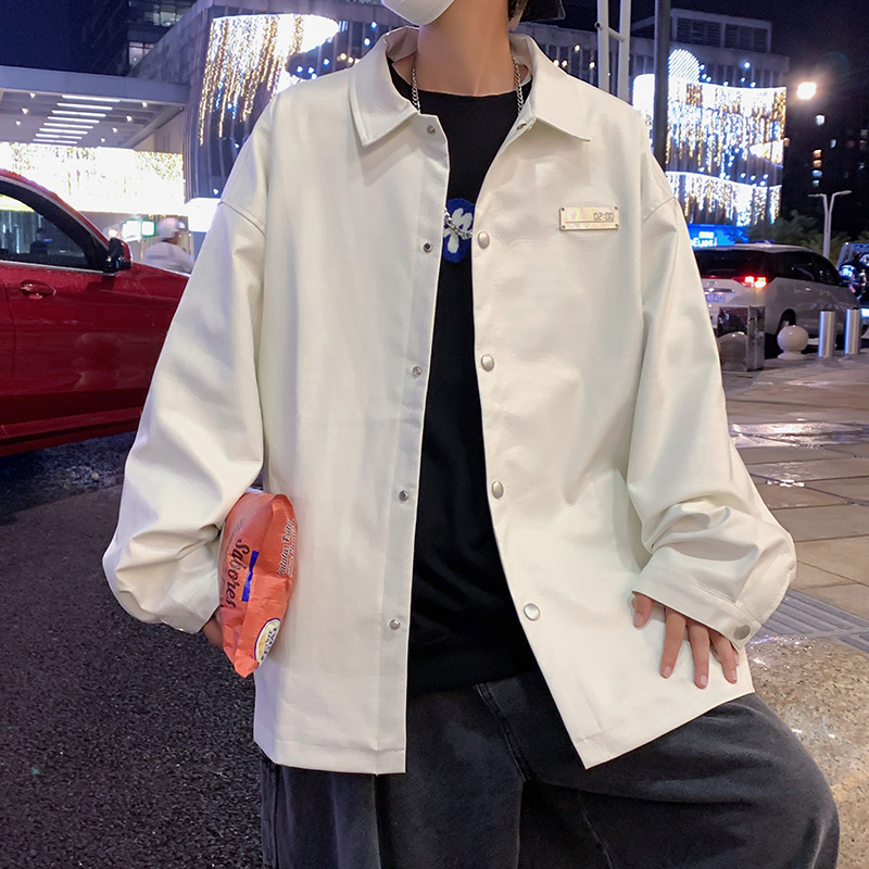 秋冬新款1金属装饰质感鳄鱼纹翻领宽松皮衣夹克外套1003JK18P95，男装夹克，星座1003