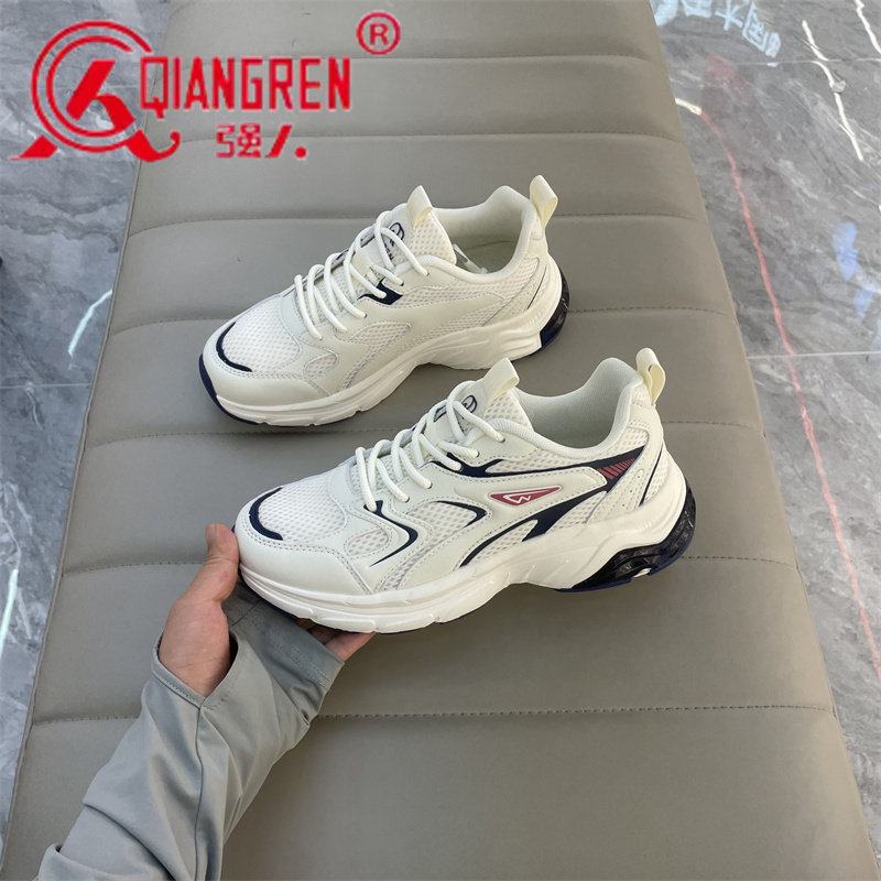 3515强人运动休闲鞋女厚底透气女单鞋2024秋季新款系带韩版老爹鞋