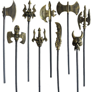 万圣节兵器装备道具镰刀鬼节动漫权杖恶魔兵器叉子三叉戟死神镰刀