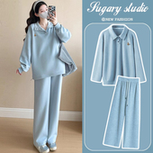 宽松显瘦刺绣卫衣裤 时尚 子两件套春秋外穿潮妈 套装 韩版 款 孕妇春装