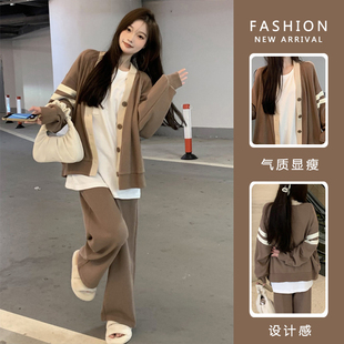 套装 外穿卫衣大码 时尚 2023新款 两件 洋气时髦上衣春秋款 孕妇秋装