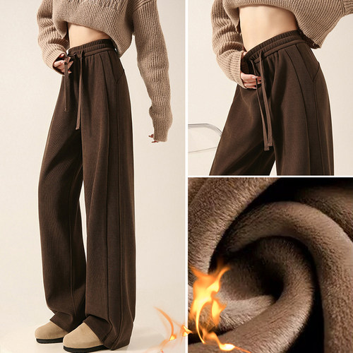 美拉德棕色裤子女款爆款2026新款