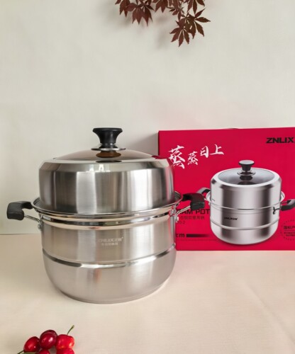 正利蒸锅家用蒸煮炖不锈钢蒸笼锅