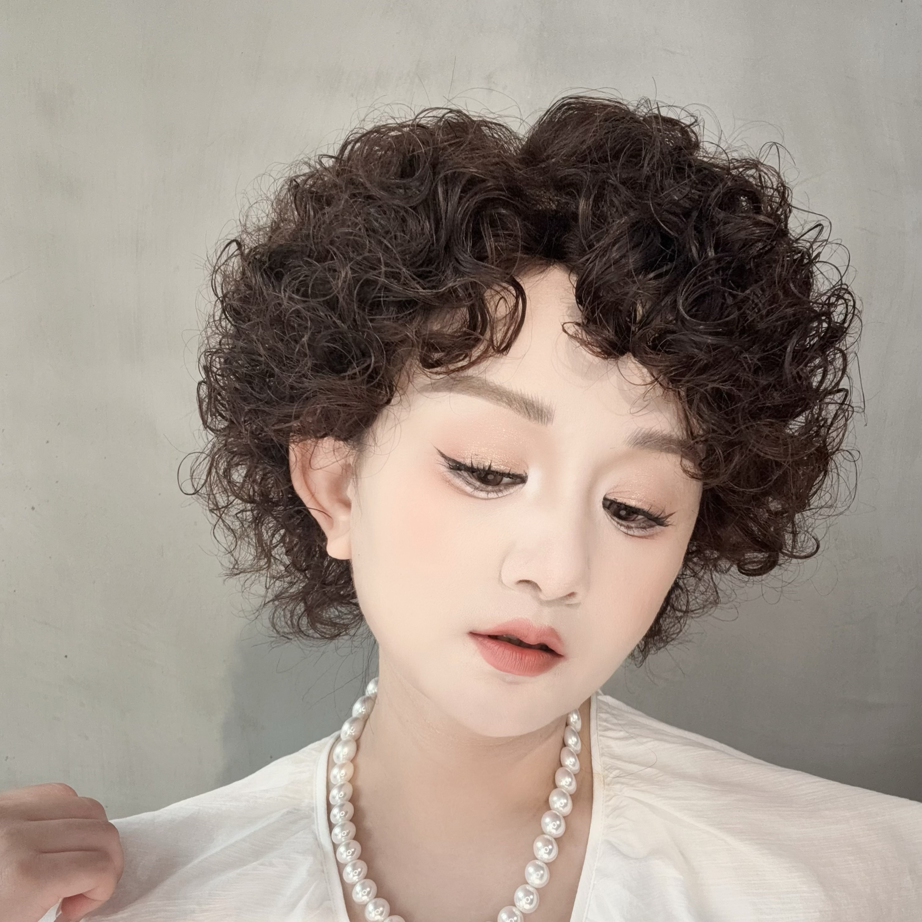 真发洋气可齐可斜全手织透气轻薄