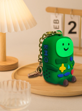 正版ADVENTURE TIME 探险活宝摆件挂饰硅胶玩具卡通BMO哔莫机器人