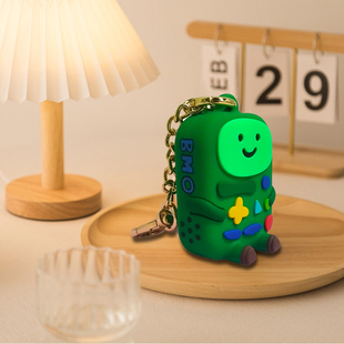 正版ADVENTURE TIME 探险活宝摆件挂饰硅胶玩具卡通BMO哔莫机器人