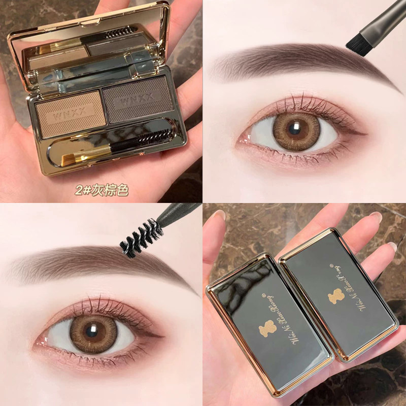 高级眉粉防水防汗不脱色持久自然黑色灰色便携女高端眉笔孕妇可用