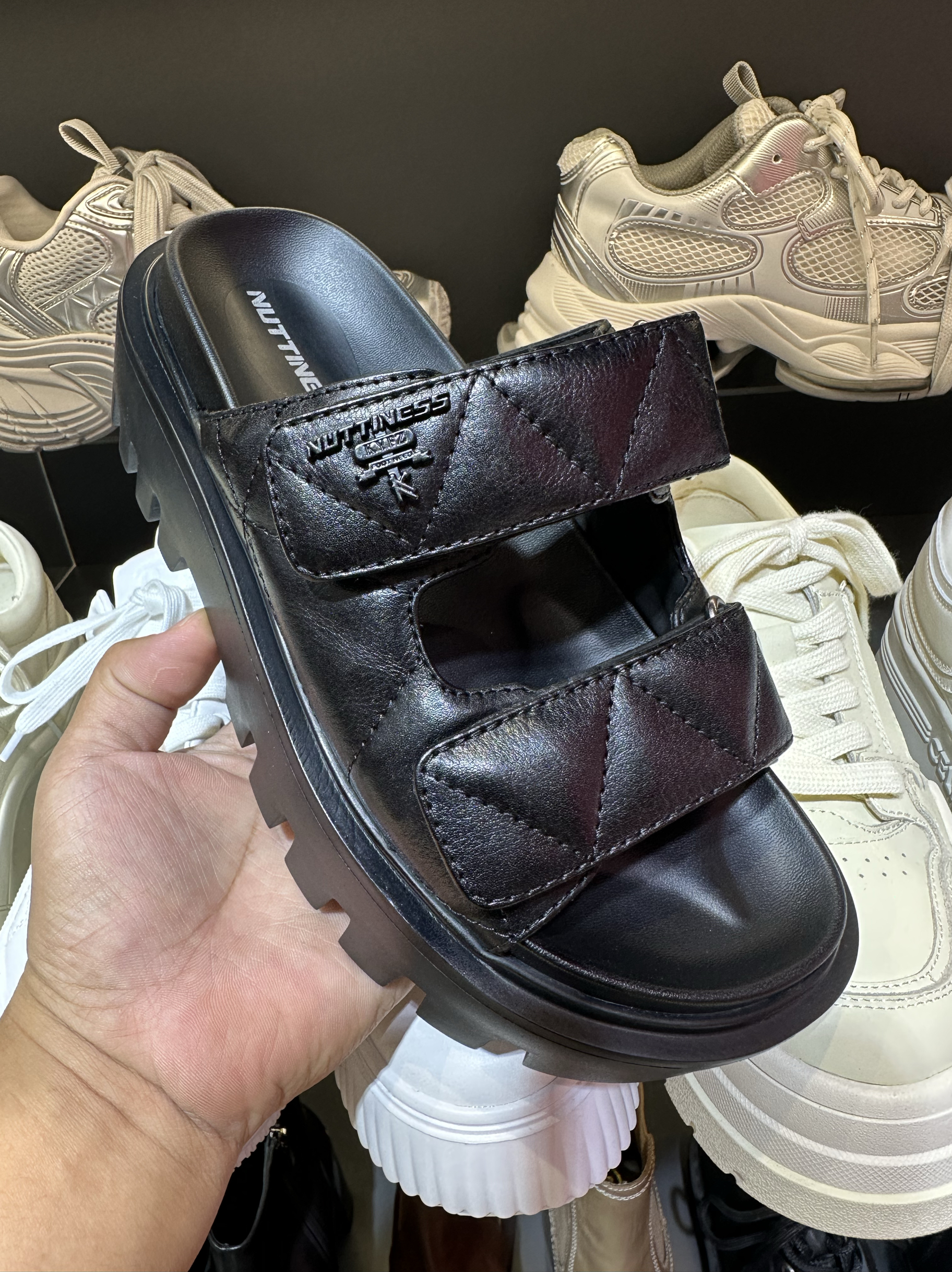 欧洲站2025新款夏季真皮小香风厚底增高休闲时尚百搭舒适拖鞋女原