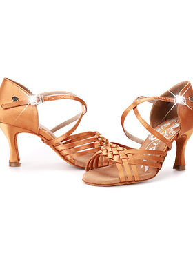 编织款拉丁adsmissfun恰恰牛仔国标舞鞋A2230练习比赛专业生艺考