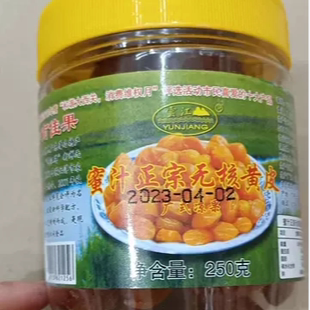 食品广东云浮郁南特产 密汁无核黄皮干凉果悠闲零吃小吃送礼