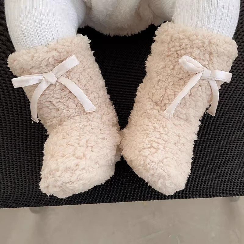 韩系女童秋冬新款宝宝双面绒袜套婴儿脚套多甜美蝴蝶结地板袜杏卡,童装/婴儿装/亲子装,儿童袜子(0-16岁),淘宝优惠券,粉丝福利购,淘宝优惠卷