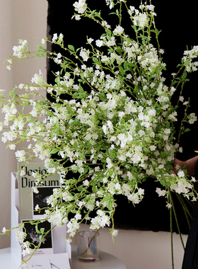 雪柳仿真花束假花摆设仿真绿植客厅装饰花电视柜花艺摆件仿生花