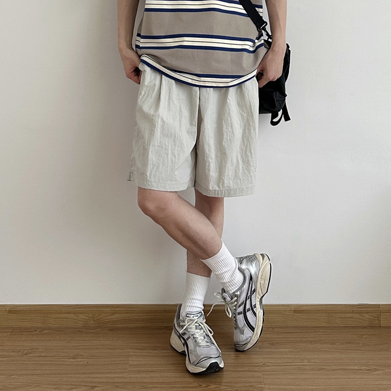 日系纯色抽绳休闲短裤夏季宽松男五分裤子百搭暗物质darkmatter,男装,短裤,淘宝优惠券,粉丝福利购,淘宝优惠卷