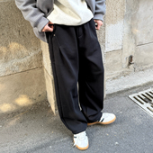 420g重磅直筒加绒加厚卫裤 子 运动休闲宽松长裤 秋冬季 男生2026新款