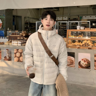 新款 轻薄连帽排骨羽绒服内胆男高充绒量加厚短款 冬季 男款 外套薄款