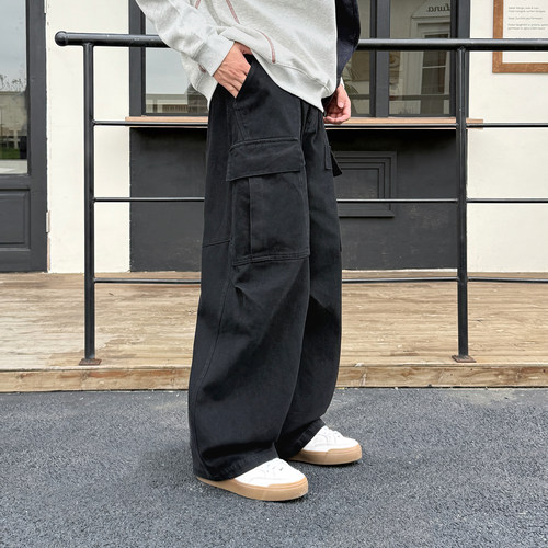 【重磅Cargo Pants】Dark Matter直筒工装裤男秋季宽松阔腿休闲裤