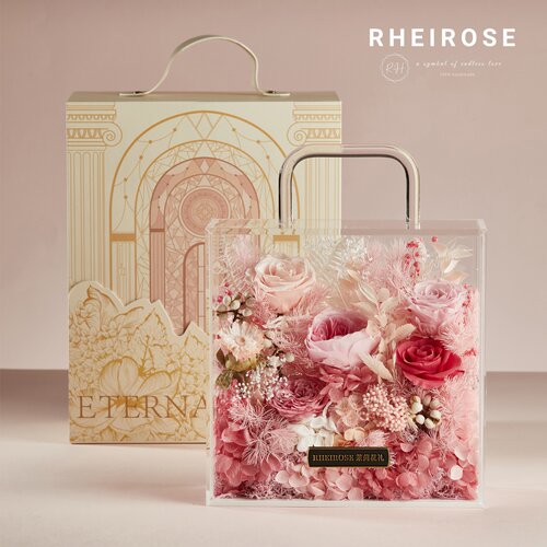 永生花真花玫瑰手提花盒送女友告白礼物高级感花束生日纪念日礼盒