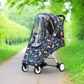 防水婴儿车雨罩伞推车童车防雨罩遮雨罩高景观溜娃神器防风罩通用